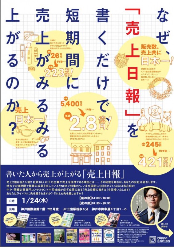 書いた人から売上が上がる「売上日報」セミナー