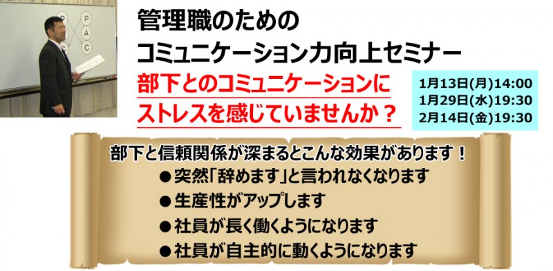 管理職のためのコミュニケーション力向上セミナー